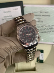 Pre-owned Rolex Daytona White Gold 40mm Racing Dial 116509 2005 Mint Condition Complete Set with Rolex Service