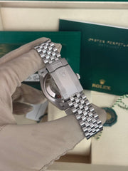 Pre-owned Rolex Datejust 36mm 126234 Rhodium Silver Dial with Factory Diamonds Jubilee 2026 Unworn Complete Set