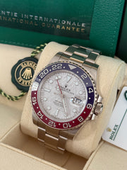 Pre-owned Rolex GMT Master II 126719BLRO Meteorite Dial 2021 Complete Set