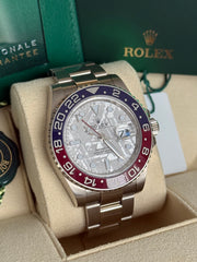 Pre-owned Rolex GMT Master II 126719BLRO Meteorite Dial 2021 Complete Set