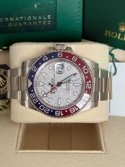 Pre-owned Rolex GMT Master II 126719BLRO Meteorite Dial 2021 Complete Set