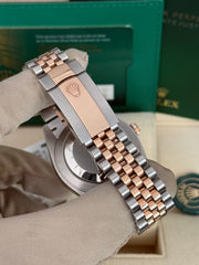 Pre-owned Rolex Datejust Chocolate Dial 41mm Two Tone 126331 2023 Mint Condition Unpolished Complete Set