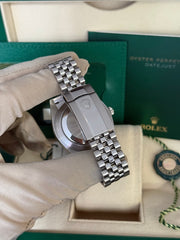 Pre-owned Rolex Datejust 41mm Mint Green Dial 126334 Full Set Box and Papers 2024 Mint Jubilee