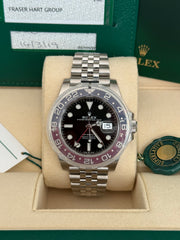 Pre-owned Rolex GMT Master II 126710BLRO 'Pepsi' Jubilee 2019 Fully Stickered Unworn Complete UK Set