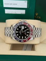 Pre-owned Rolex GMT Master II 126710BLRO 'Pepsi' Jubilee 2019 Fully Stickered Unworn Complete UK Set