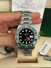 Pre-owned Rolex Submariner 'Starbucks' 126610LV 2021 Unworn Complete UK Set with Receipt