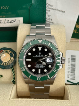 Pre-owned Rolex Submariner 'Starbucks' 126610LV 2021 Unworn Complete UK Set with Receipt