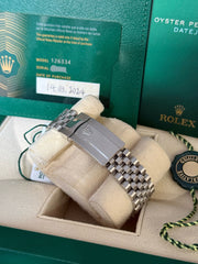Pre-owned Rolex Datejust 41mm Mint Green Dial 126334 Full Set Box and Papers 2024 Mint Jubilee