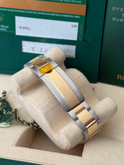 Pre-owned Rolex Submariner Bluesy 40mm Two Tone 116613LB 2017 Mint Condition Complete Set