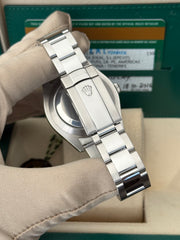Pre-owned Rolex Datejust II Discontinued Ghost Roman Dial Smooth Oyster 116300 2016 Complete Set Box and Papers