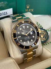 Pre-owned Rolex Submariner Date 126613LN Stainless Steel 2022 Box and Papers Ceramic Bezel