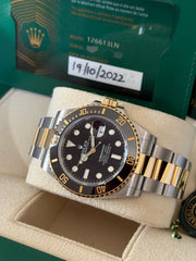 Pre-owned Rolex Submariner Date 126613LN Stainless Steel 2022 Box and Papers Ceramic Bezel
