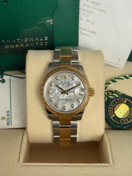 Pre-owned Rolex Datejust 31mm MOP Diamond Dial Oyster Strap 278273