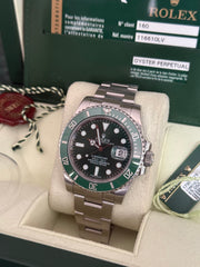 Pre-owned Rolex Submariner Hulk 40mm 116610LV 2010 Mint Condition Complete Set