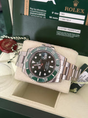 Pre-owned Rolex Submariner Hulk 40mm 116610LV 2010 Mint Condition Complete Set