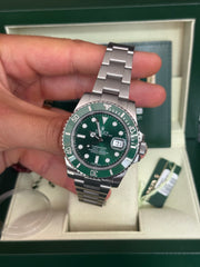 Pre-owned Rolex Submariner Hulk 40mm 116610LV 2010 Mint Condition Complete Set