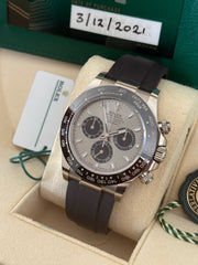 Pre-owned Rolex Daytona 116519LN White Gold 'Ghost' 2021 Complete Set