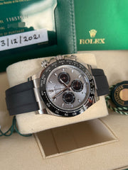 Pre-owned Rolex Daytona 116519LN White Gold 'Ghost' 2021 Complete Set