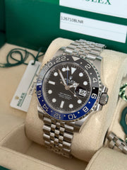 Pre-owned Rolex GMT Master II 126710BLNR Automatic Watch Batgirl 2020 Full Set