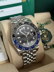 Pre-owned Rolex GMT Master II 126710BLNR Automatic Watch Batgirl 2020 Full Set
