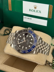 Pre-owned Rolex GMT Master II 126710BLNR Automatic Watch Batgirl 2020 Full Set