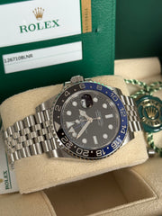 Pre-owned Rolex GMT Master II 126710BLNR Automatic Watch Batgirl 2020 Full Set