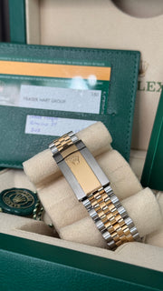 DEPOSIT for Pre-owned Rolex Datejust 41mm 126333 Champagne Baton Dial Yellow Gold Steel Jubilee Strap Fluted Bezel 2020 Complete Set