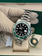 Pre-owned Rolex Submariner 'Starbucks' MK1 126610LV 2021 Unworn Complete UK Set Box and Papers