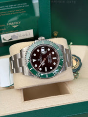 Pre-owned Rolex Submariner 'Starbucks' MK1 126610LV 2021 Unworn Complete UK Set Box and Papers