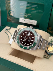 Pre-owned Rolex Submariner 'Starbucks' MK1 126610LV 2021 Unworn Complete UK Set Box and Papers