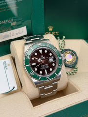 Pre-owned Rolex Submariner 'Starbucks' MK1 126610LV 2021 Unworn Complete UK Set Box and Papers