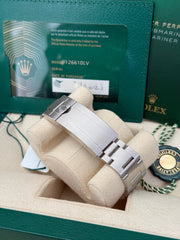 Pre-owned Rolex Submariner 'Starbucks' MK1 126610LV 2021 Unworn Complete UK Set Box and Papers
