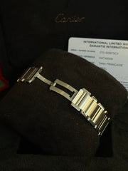 Cartier Tank Factory Diamond Set Ladies Stainless Steel W4TA0009 2022 Complete Set