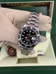 Pre-owned Rolex Submariner 16610 Pre-Ceramic Engraved Rehaut 2010 Complete Set Mint Condition