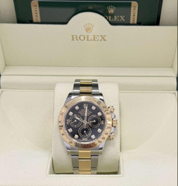 DEPOSIT FOR Pre-owned Rolex Daytona 116523 Black Diamond Dial 2012 Complete Set