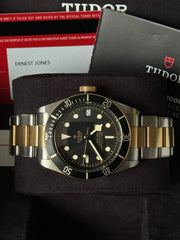 Pre-owned Tudor Black Bay 79733N Two Tone 2020 Box and Papers