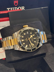 Pre-owned Tudor Black Bay 79733N Two Tone 2020 Box and Papers