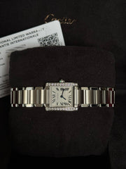 Pre-owned Cartier Tank Francais Ladies Diamond Factory Set 2021 W4TA0008