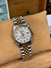 Pre-owned Rolex Datejust 16013 Computer Arabic Dial 1987 Box and Papers