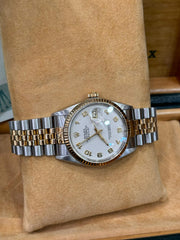 Pre-owned Rolex Datejust 16013 Computer Arabic Dial 1987 Box and Papers
