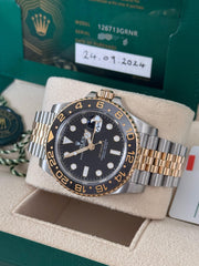 Pre-owned Rolex GMT Master ii Two Tone 126713GRNR Zombie Full Set