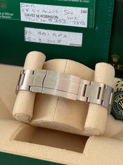 Pre-owned Rolex Oyster Perpetual 39mm Grey Dial 114300 2018 Box and Papers