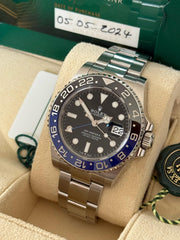 Pre-owned Rolex GMT Master II 126710BLNR Automatic Watch Batman 2024 Mint