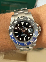 Pre-owned Rolex GMT Master II 126710BLNR Automatic Watch Batman 2024 Mint